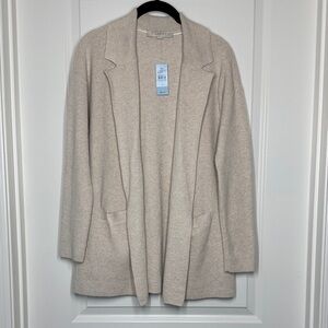 LOFT Women's Beige Cardigan Sweater Blazer